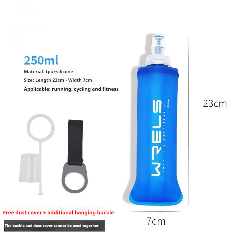 Sports Soft Water Bottle Bite Waist Pack Foldable Water Cup Bag Soft Water Bottle
