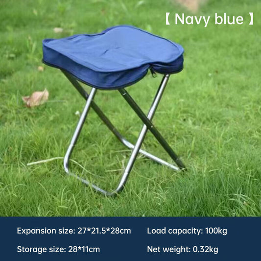 Aluminum alloy outdoor folding stool portable simple camping handbag stool folding seat camping fishing Mazar stool
