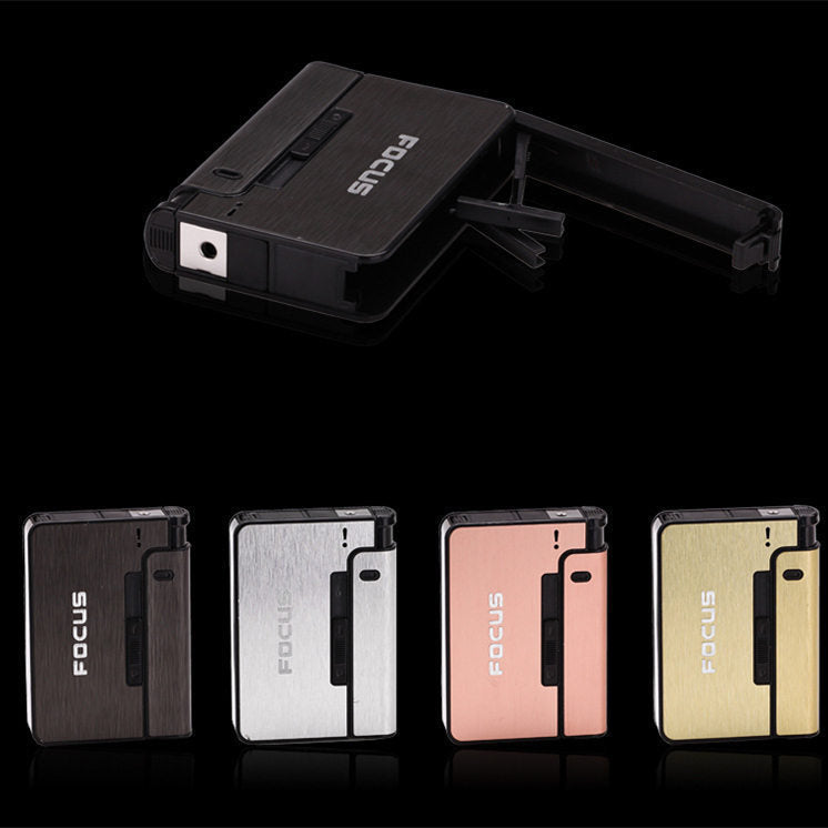 Aluminum alloy  flame automatic cigarette case