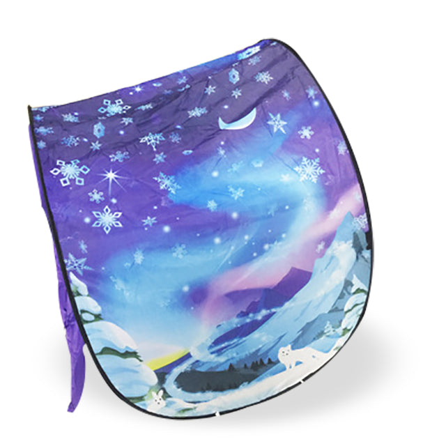 Toys Baby Pop Up Bed Tent Fantasy Cartoon Snowy Foldable Playhouse Comforting Sleeping Toys for Kids