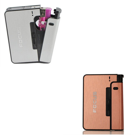 Aluminum alloy  flame automatic cigarette case