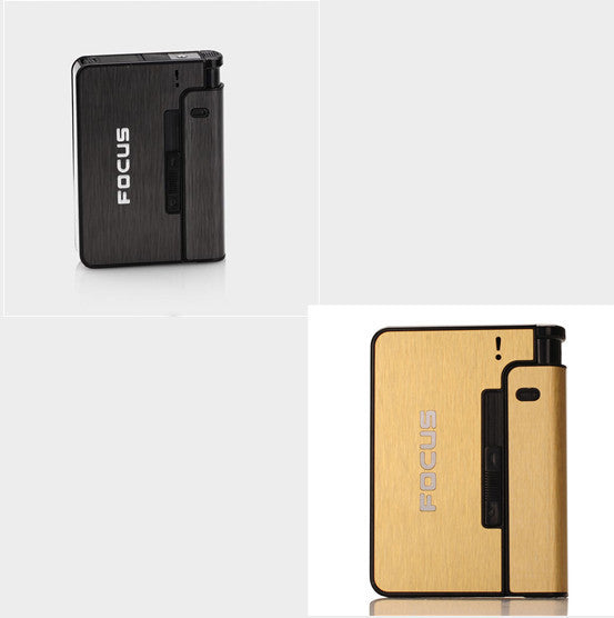 Aluminum alloy  flame automatic cigarette case