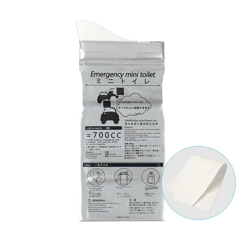4pcs Outdoor Emergency Urinate Bags 700ml Easy Take Piss Bags Travel Mini Mobile Toilet for Baby Women Men Vomit Bag
