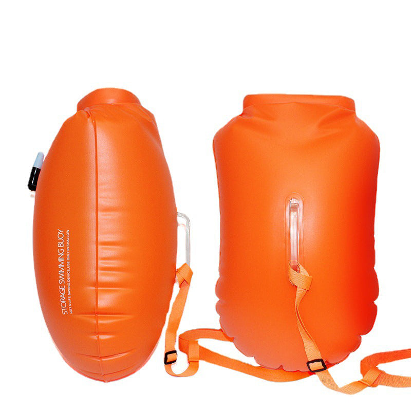 PVC Inflatables Storage Swim Buoys Dry Bag Orange Floating Safety Swimming Buoy