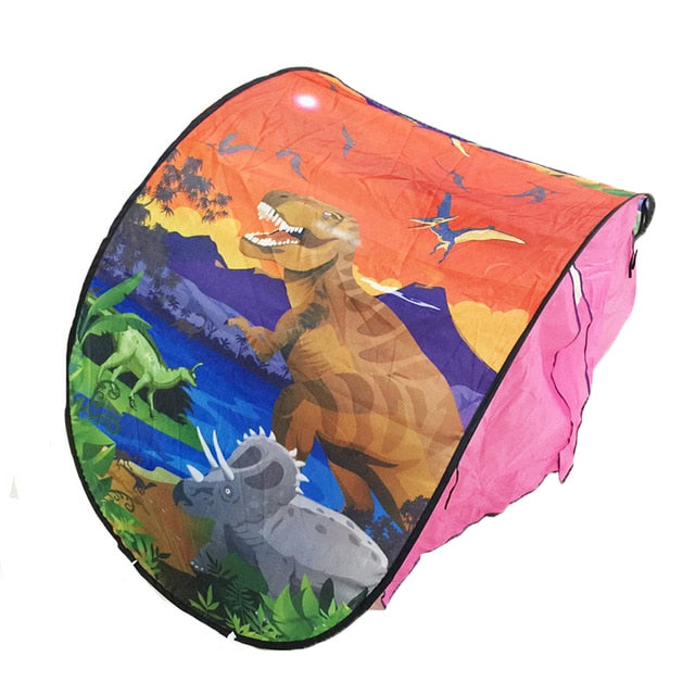 Toys Baby Pop Up Bed Tent Fantasy Cartoon Snowy Foldable Playhouse Comforting Sleeping Toys for Kids