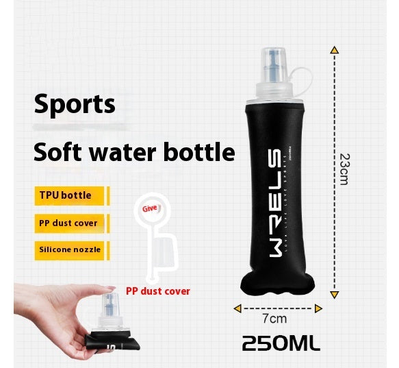 Sports Soft Water Bottle Bite Waist Pack Foldable Water Cup Bag Soft Water Bottle