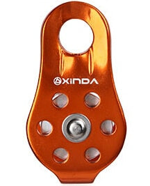 XINDA Rock Climbing Pulley Fixed Sideplate Single Sheave Pulley Outdoor Survival Tool High Altitud Traverse Hauling Gear