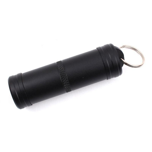 Camping Survival Waterproof Pills Box Container Aluminum Medicine Bottle Keychain Outdoor Emergency Gear EDC Travel Kits Tool