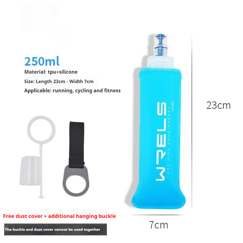 Sports Soft Water Bottle Bite Waist Pack Foldable Water Cup Bag Soft Water Bottle