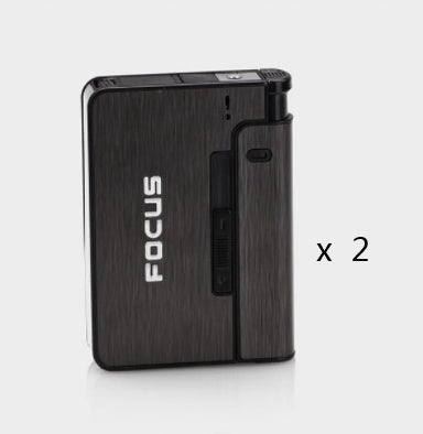 Aluminum alloy  flame automatic cigarette case