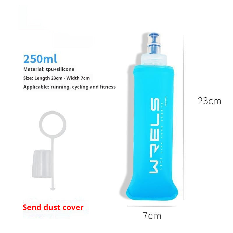 Sports Soft Water Bottle Bite Waist Pack Foldable Water Cup Bag Soft Water Bottle