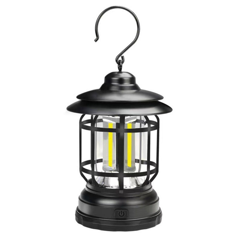 Outdoor Lamp Retro Revolving Lantern Camping Tent Lamp Camping Lamp Rechargeable Portable Lamp Atmosphere Lamp