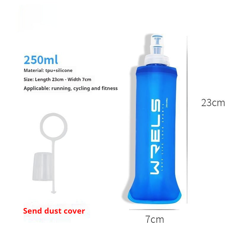 Sports Soft Water Bottle Bite Waist Pack Foldable Water Cup Bag Soft Water Bottle