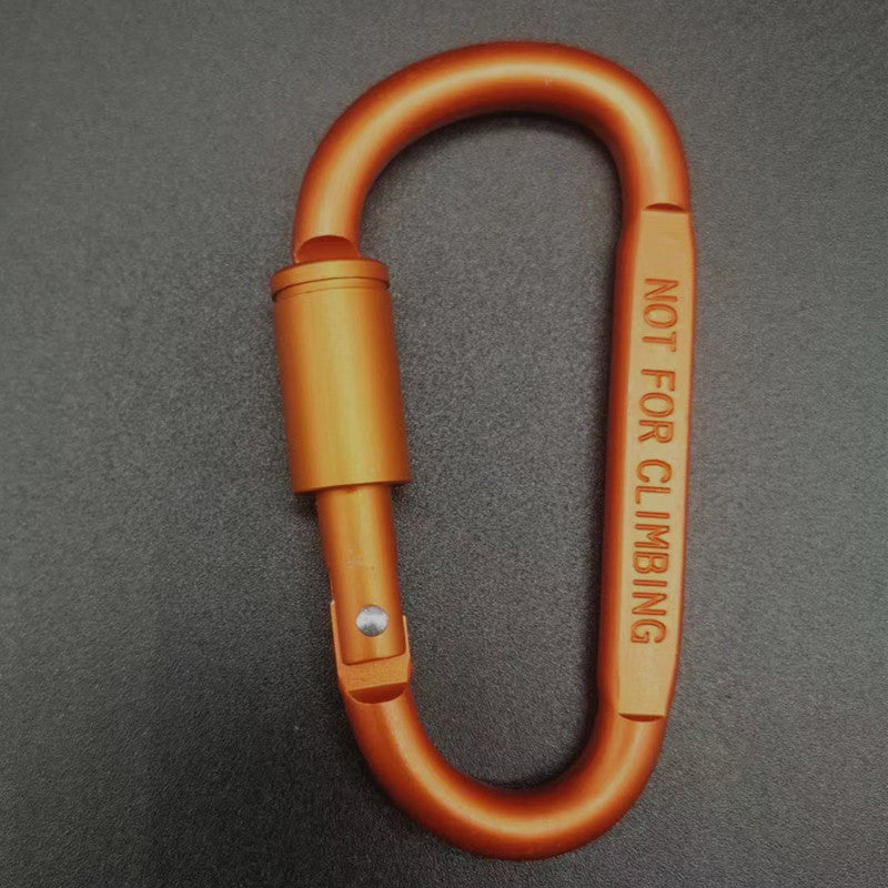D-type Carabiner High Quality Bold 8cm Flat With Lock