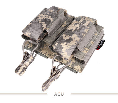 Dual Egg Tactical Dual Accessory Bag Multi-functional Military Fan Waist Bag