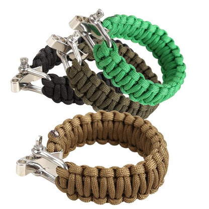 Adjustable Parachute Cord Tough 7-Strand Rope Bracelet Outdoor Survive Tool