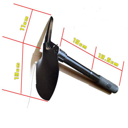Multi-function Military Portable Folding Camping Shovel Survival Spade Trowel Dibble Pick Emergency Garden Outdoor Tool