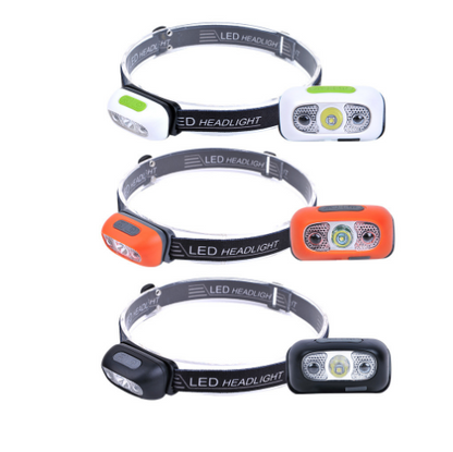 Induction Headlight Strong Rechargeable Headlight Night Lighting Convenient To Use Flashlight Cycling Light