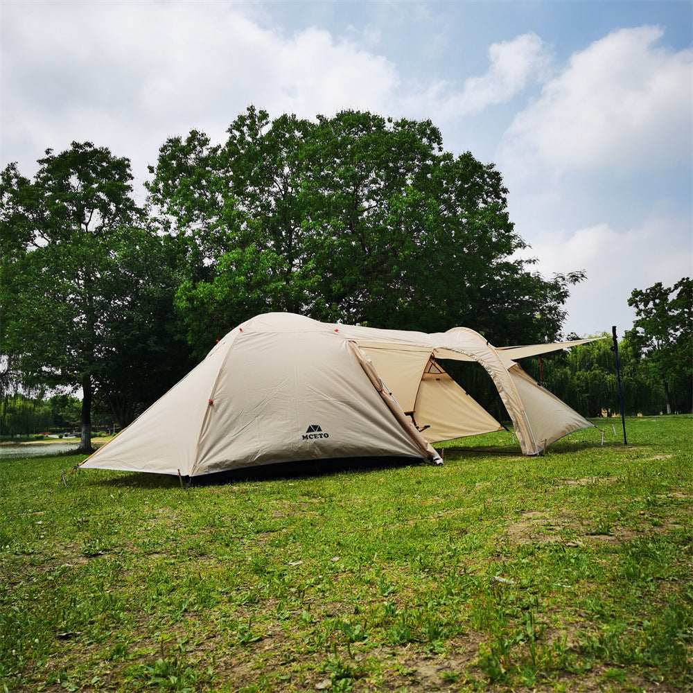 Camping Aluminum Pole Anti-Heavy Rain Water Family Tent Outdoor Equipment