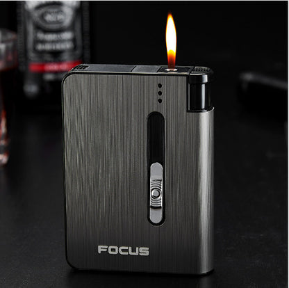 Aluminum alloy  flame automatic cigarette case