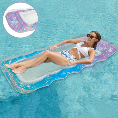 1pc Large Swimming Pool Float, Stylish Sequin Design, Essential For Pool Parties And Beach Activities, An Excellent Choice For Summer Gifts
