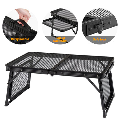 3ft Black Outdoor Folding Table