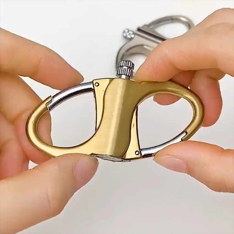 2025 Metal Keychain Lighter, ignite, waterproof, black