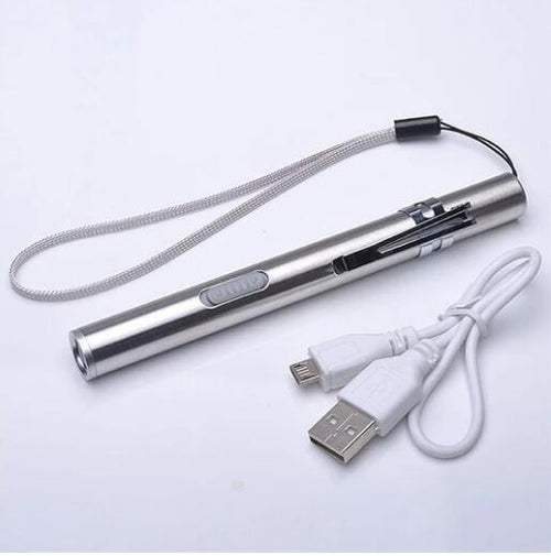 Outdoor mini double layer lamp beads LED flashlight