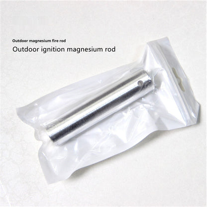 Outdoor Flint Ignition And Combustion Supporting Magnesium Rod