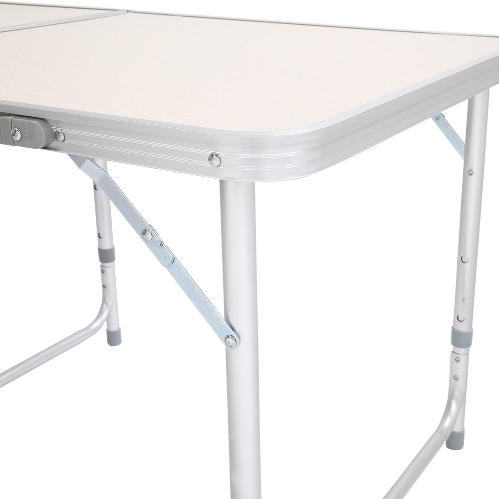 6ft Silver Outdoor Folding Table Aluminum Alloy Rectangular  50kg