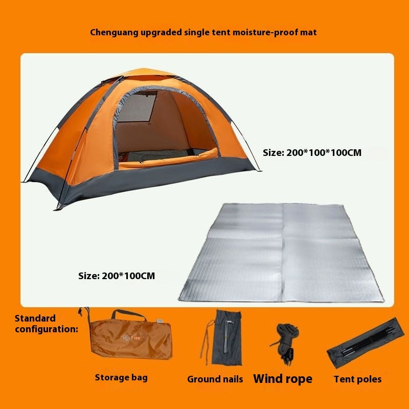 Outdoor Manual Tent Outdoor Camping Single Person Portable Simple Sun Protection Anti Mosquito Park Indoor Beach