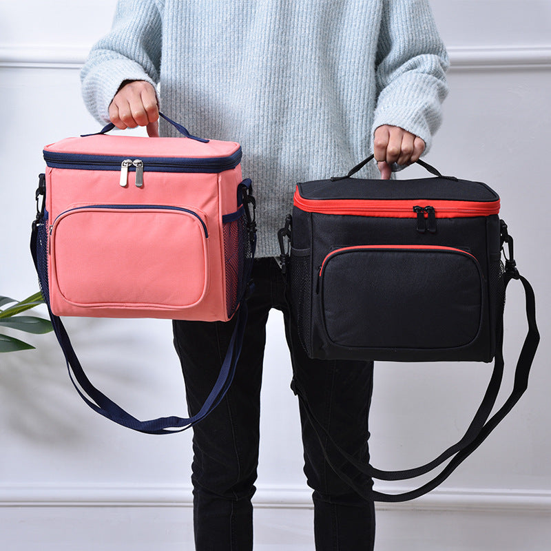 Oxford Cloth Single-shoulder Lunch Bag Outdoor Picnic Bag Insulation Bag