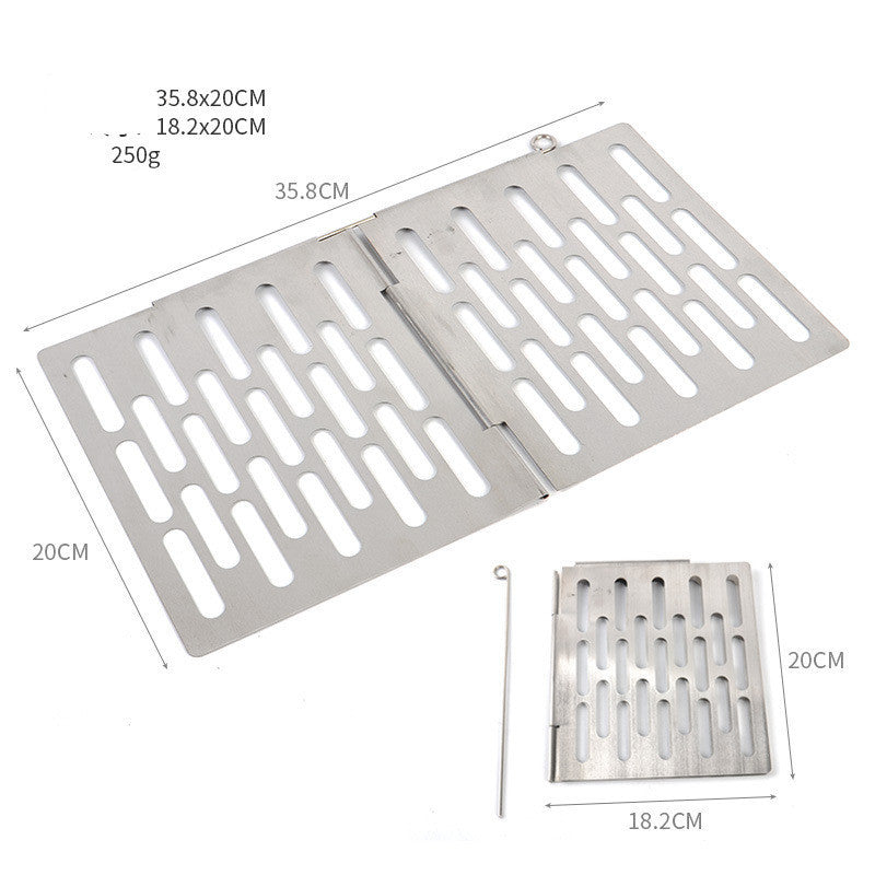 Outdoor Picnic Simple Portable Mini Barbecue Grill Grill Plate Stainless Steel Folding Grill Grill Grill
