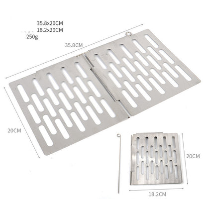 Outdoor Picnic Simple Portable Mini Barbecue Grill Grill Plate Stainless Steel Folding Grill Grill Grill