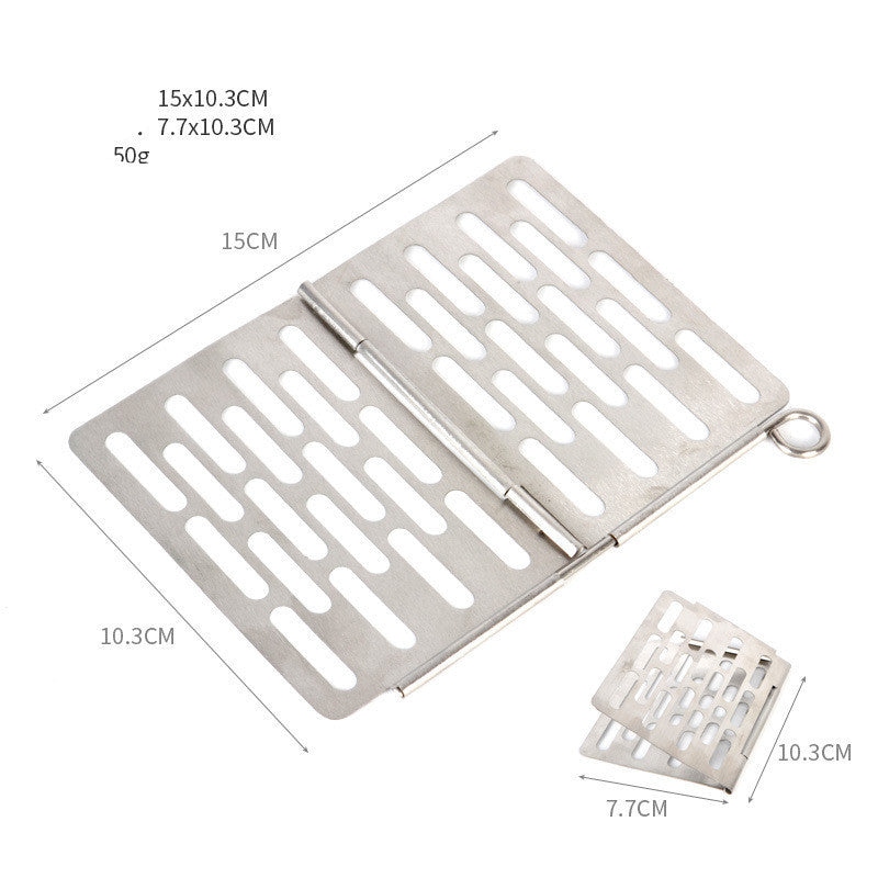 Outdoor Picnic Simple Portable Mini Barbecue Grill Grill Plate Stainless Steel Folding Grill Grill Grill