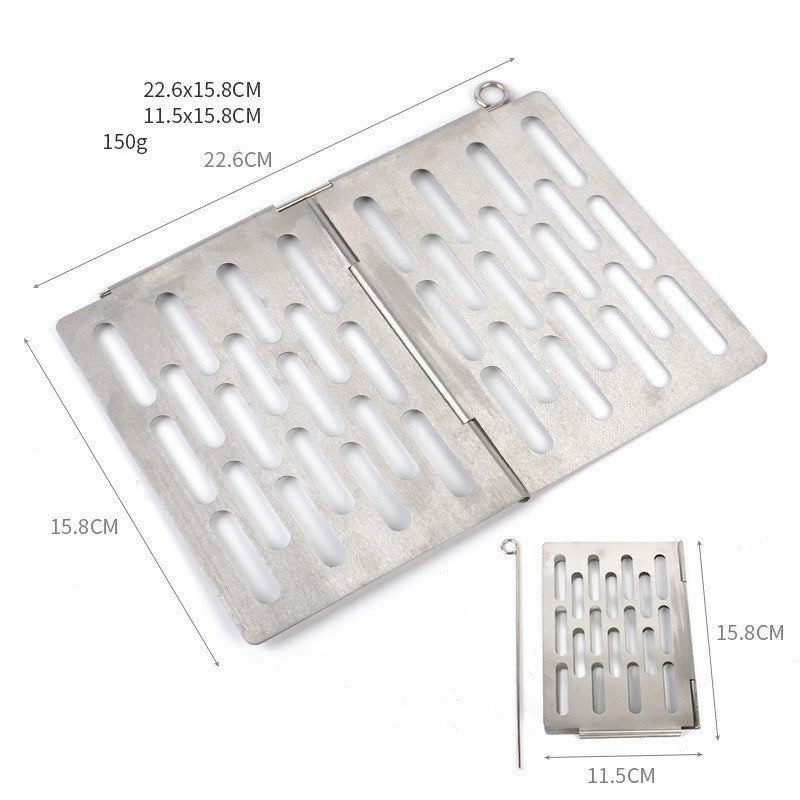 Outdoor Picnic Simple Portable Mini Barbecue Grill Grill Plate Stainless Steel Folding Grill Grill Grill