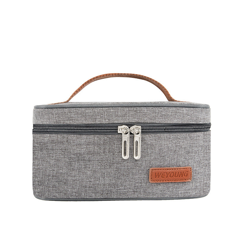 Simple And Portable Striped Thick Aluminum Foil Portable Lunch Bag