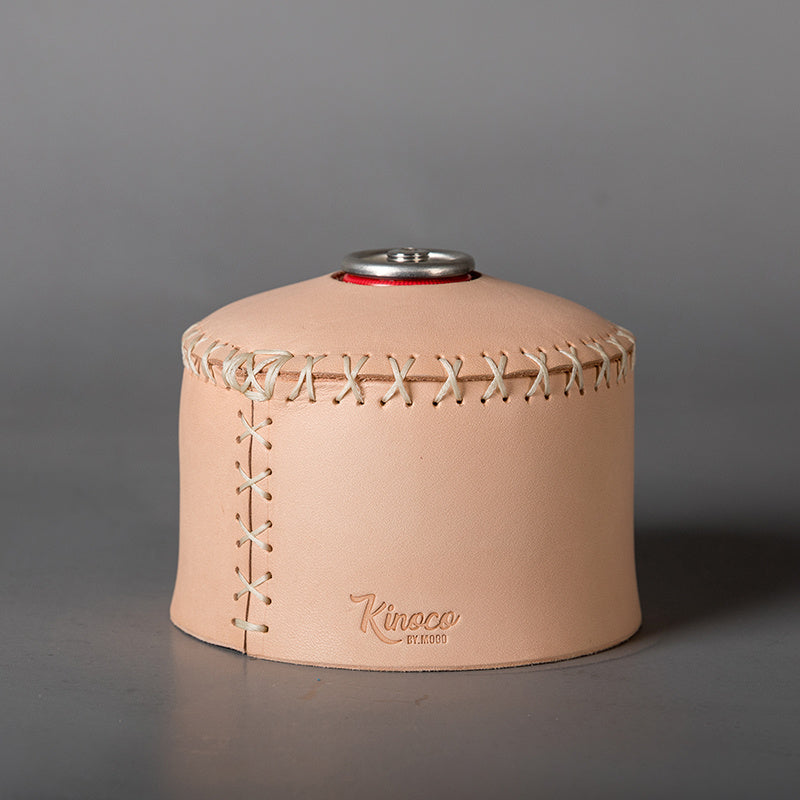 Retro Outdoor Tanned Leather Gas Tank Protective Cover