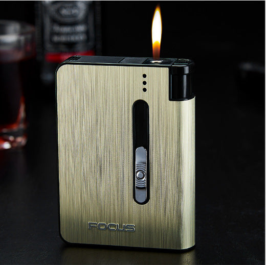 Aluminum alloy  flame automatic cigarette case