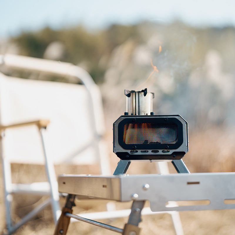 Spring Mountain Mini Incense Burner 2.0 Outdoor Camping Tabletop Firewood Stove Foldable Portable Furnace Camping Water Boiling Equipment