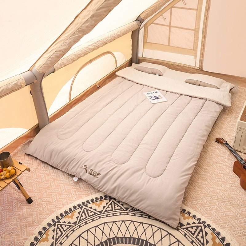 Double Sleeping Bag Outdoor Thickened Cold Protection Camping Sleeping Bag