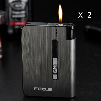 Aluminum alloy  flame automatic cigarette case