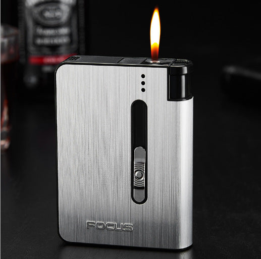Aluminum alloy  flame automatic cigarette case