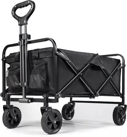 Large Foldable Outdoor Garden Beach Camping Trolley Cart 4 Wheel UK