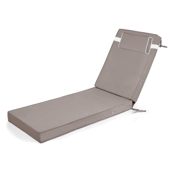 Outdoor Chaise Lounge Cushion, Waterproof Fade-Resistant Patio Chair Pad For Pool Beach (72 in. / 80 in.)