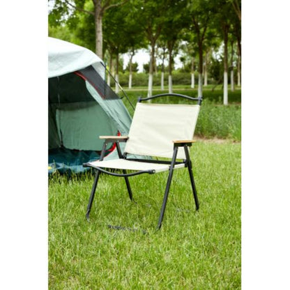 Folding Outdoor Chair For Indoor And Outdoor Use, Suitable For Camping, Picnic, Beach, Backyard, Barbecue, Party, Terrace, Beige