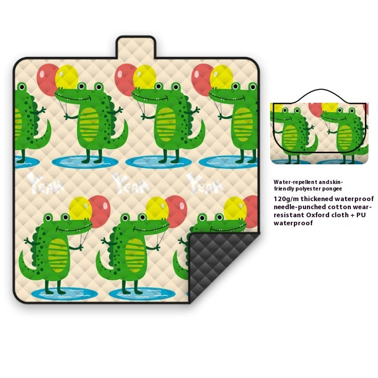 Outdoor Waterproof Moisture-proof Machine Washable Children Cartoon Oxford Cloth Picnic Mat