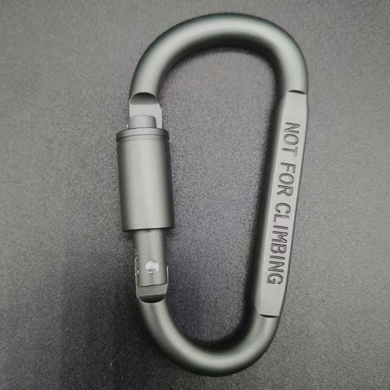D-type Carabiner High Quality Bold 8cm Flat With Lock
