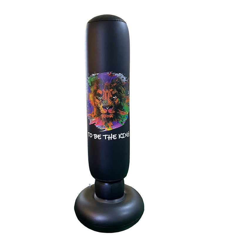 Leather Pattern Inflatable Boxing Column Tumbler Children's Vertical Fitness Vent Toys