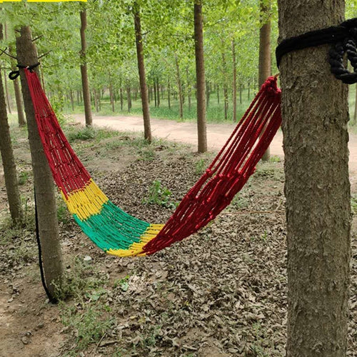 Outdoor Nylon Rope Mesh Hammock
